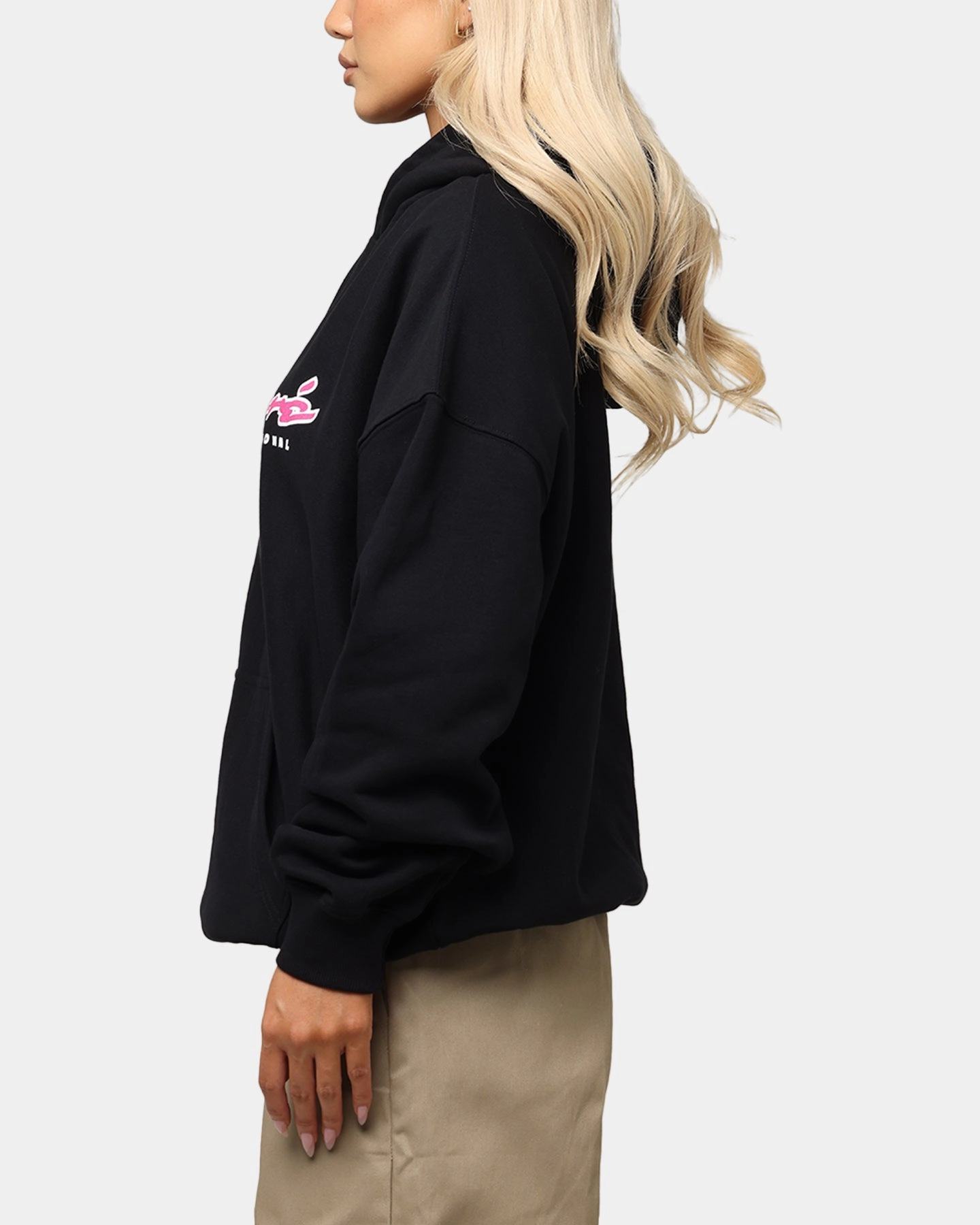 Temperature Adaptive Fabric Possibility Carre Race Script Hoodie Black
