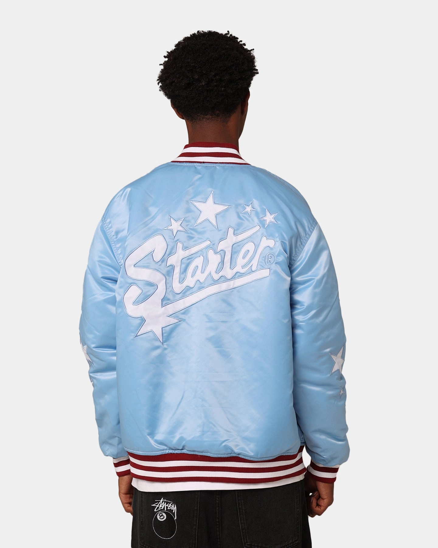 Starter Reversible Star Bomber Jacket Maroon/Blue Produce