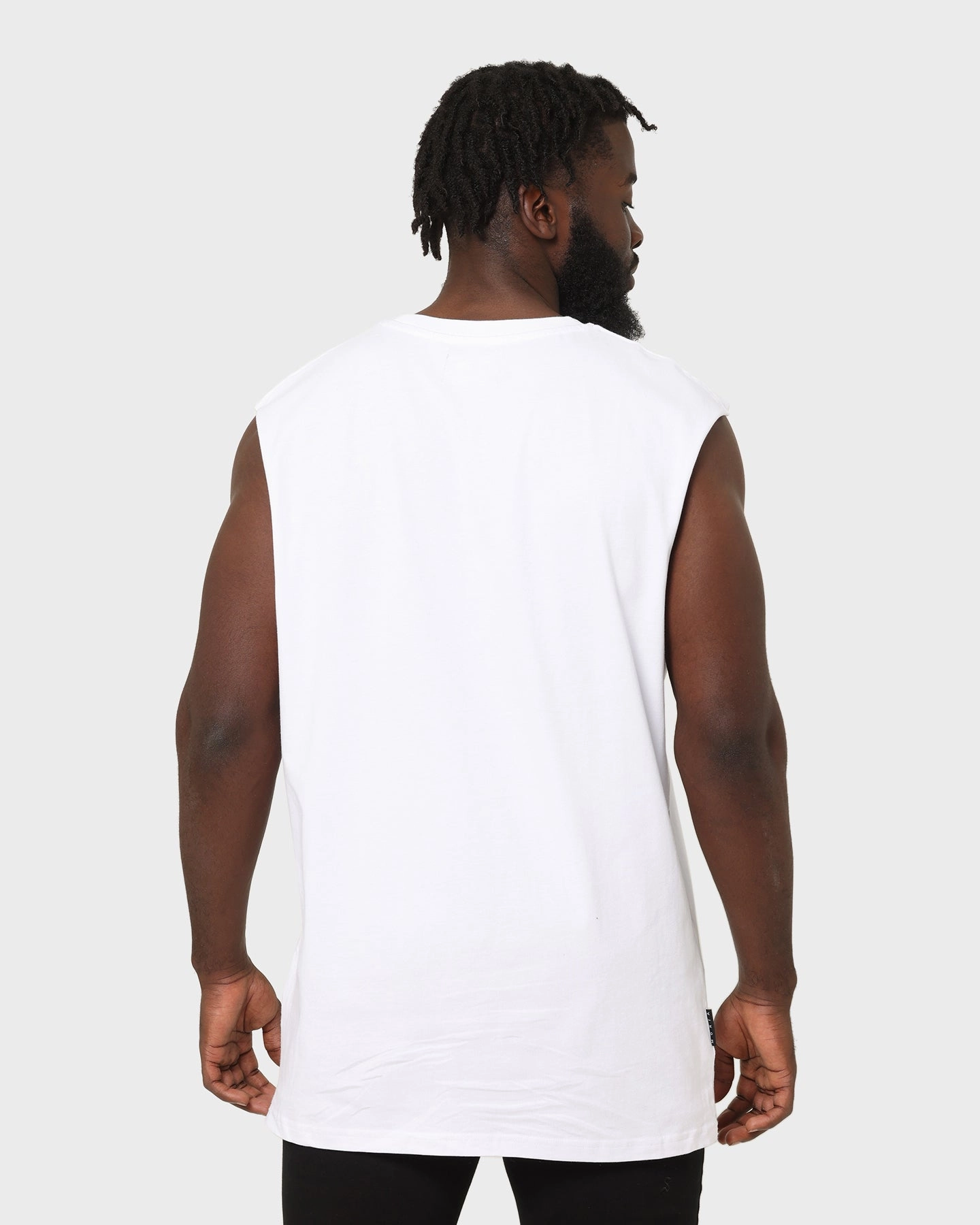 Geometric precision EcoFriendlyMaterial Saint Morta Oversized Muscle T-Shirt White