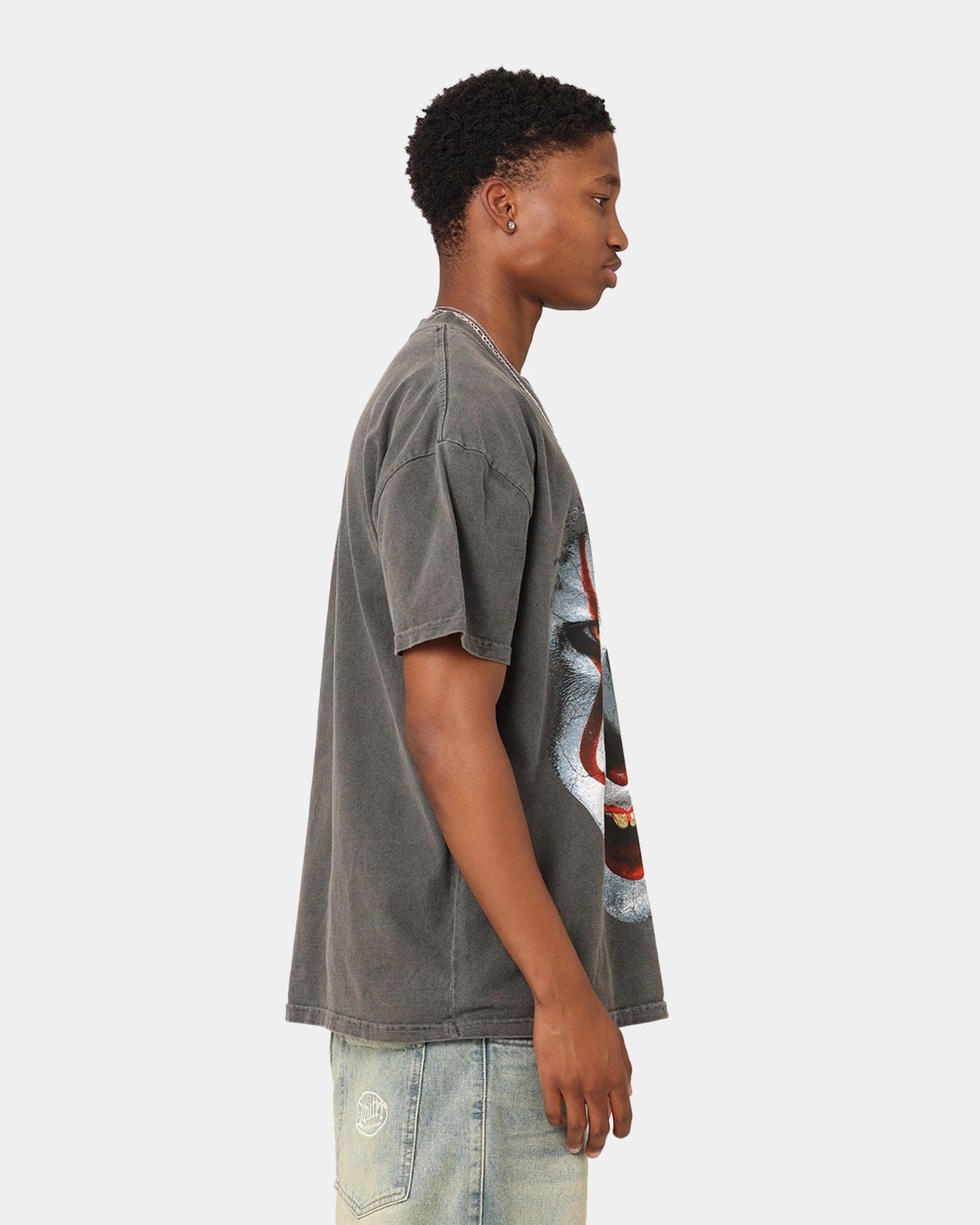 Low Profile Collar American Thrift X It Pennywise Vintage T-Shirt Black Wash