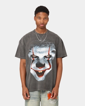 American Thrift X It Pennywise Vintage T-Shirt Black Wash Outdoor Trend Look StretchComfortWeave