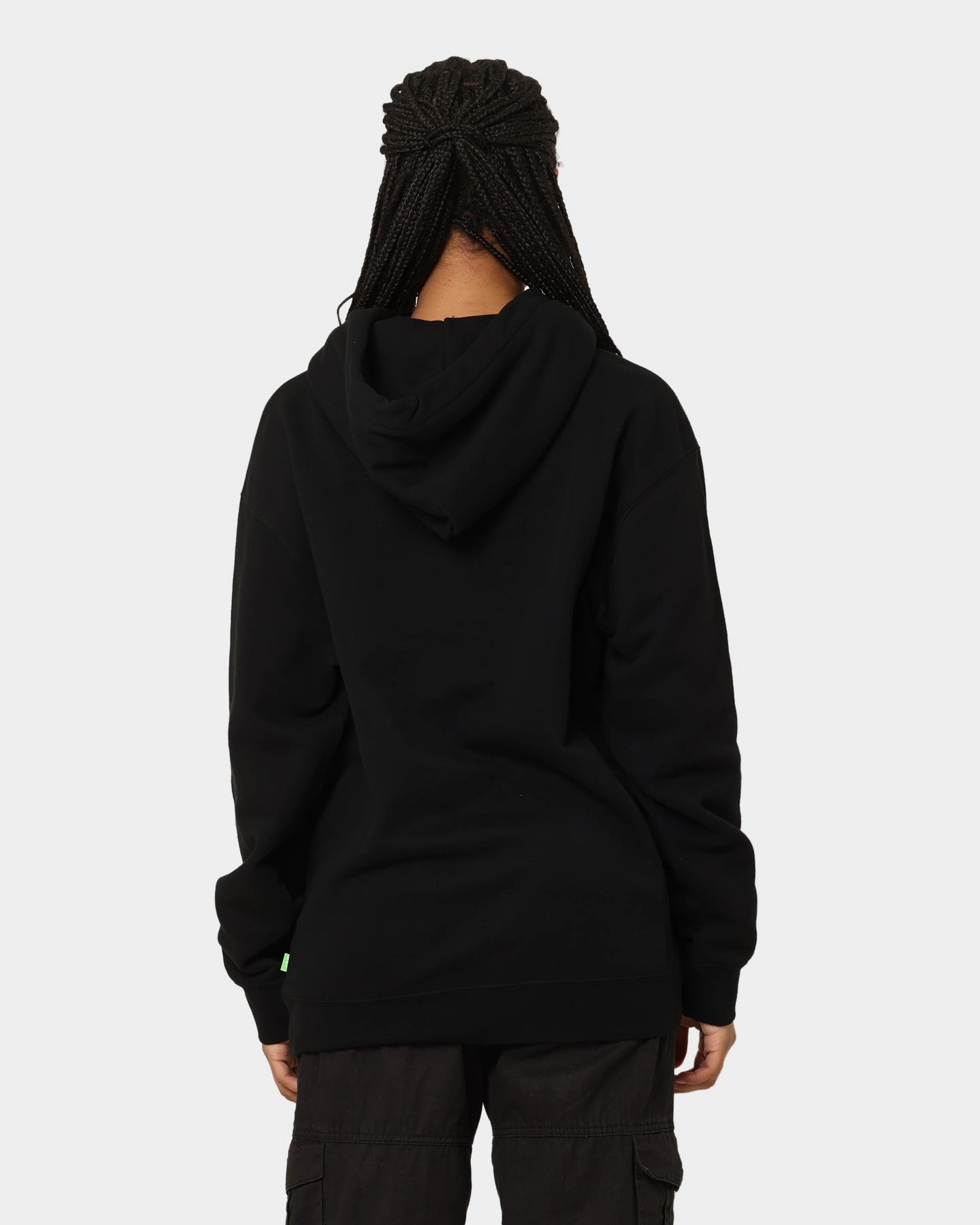 popular in Europe Light Reflective Trims HUF Amazing H Pull Over Hoodie Black