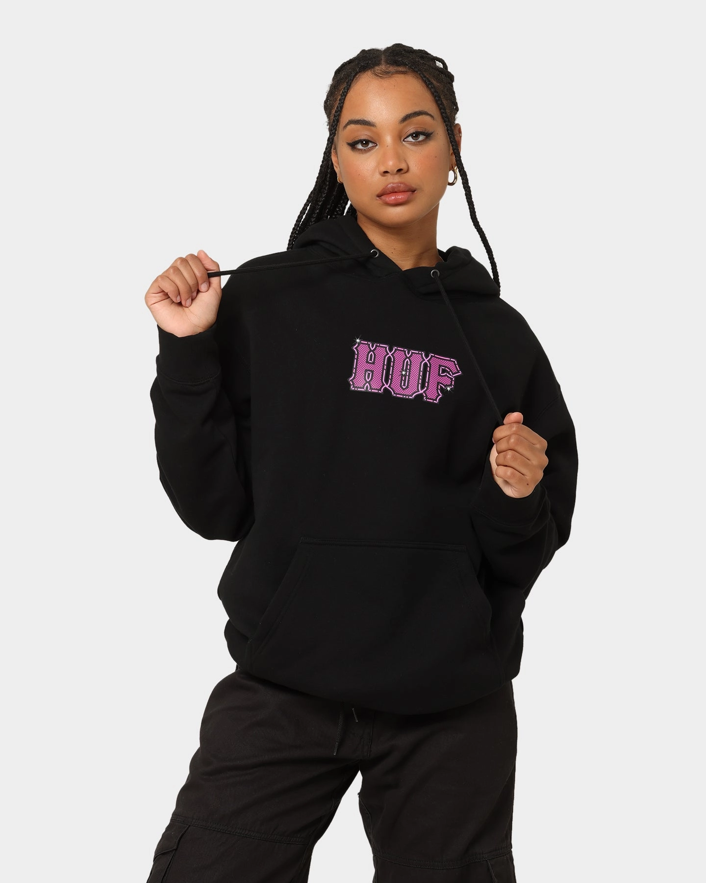 Listen HUF Amazing H Pull Over Hoodie Black