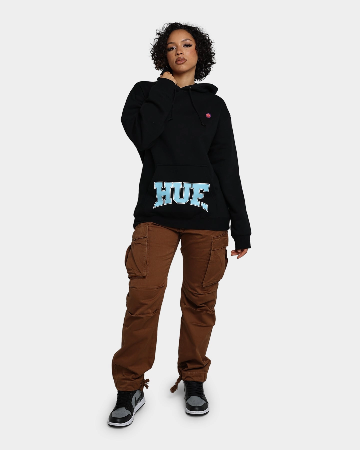 HUF Draft Pick Pullover Hoodie Black suitable for weekend getaways Sanction