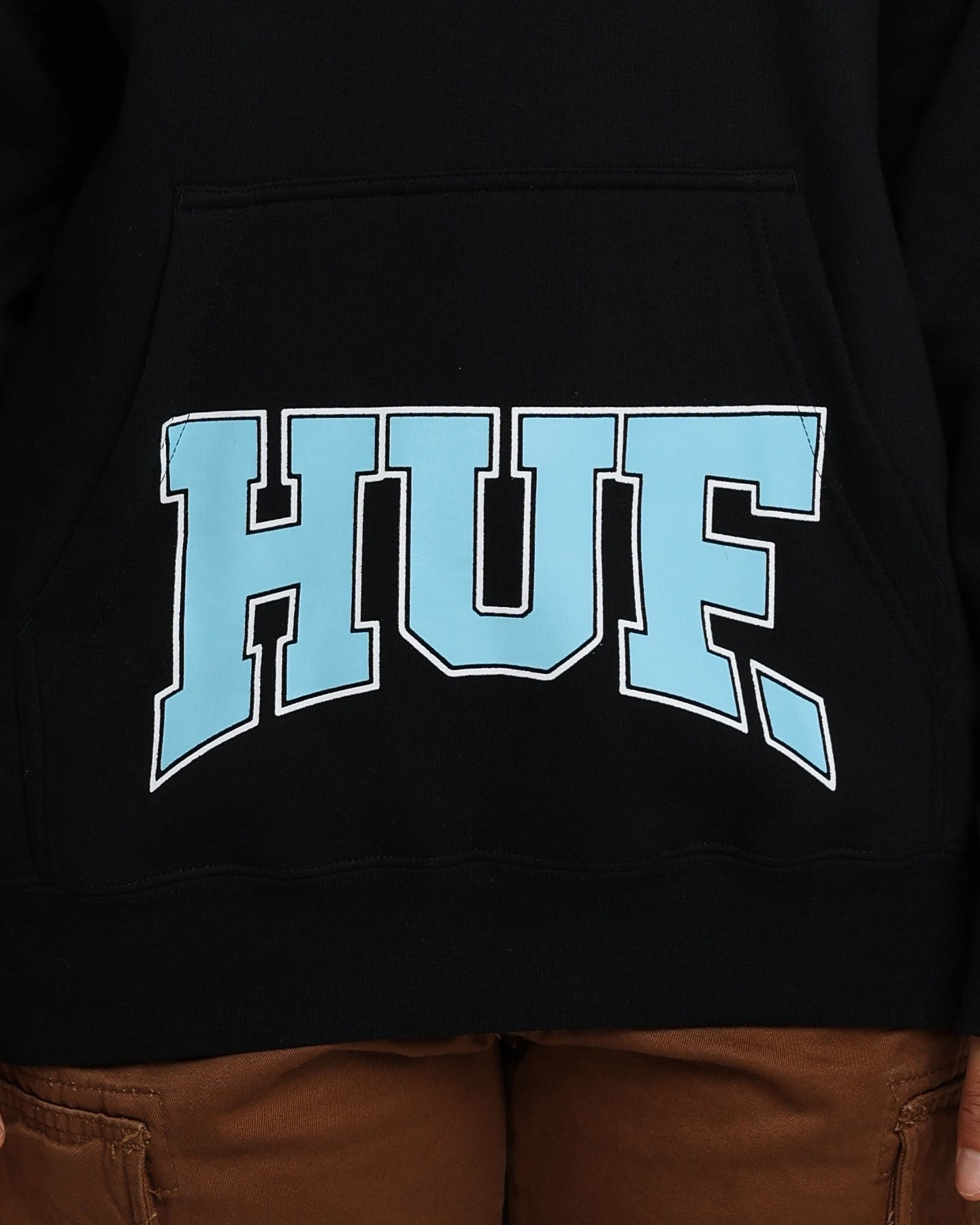 HUF Draft Pick Pullover Hoodie Black Winter Coat Fashion Comfort