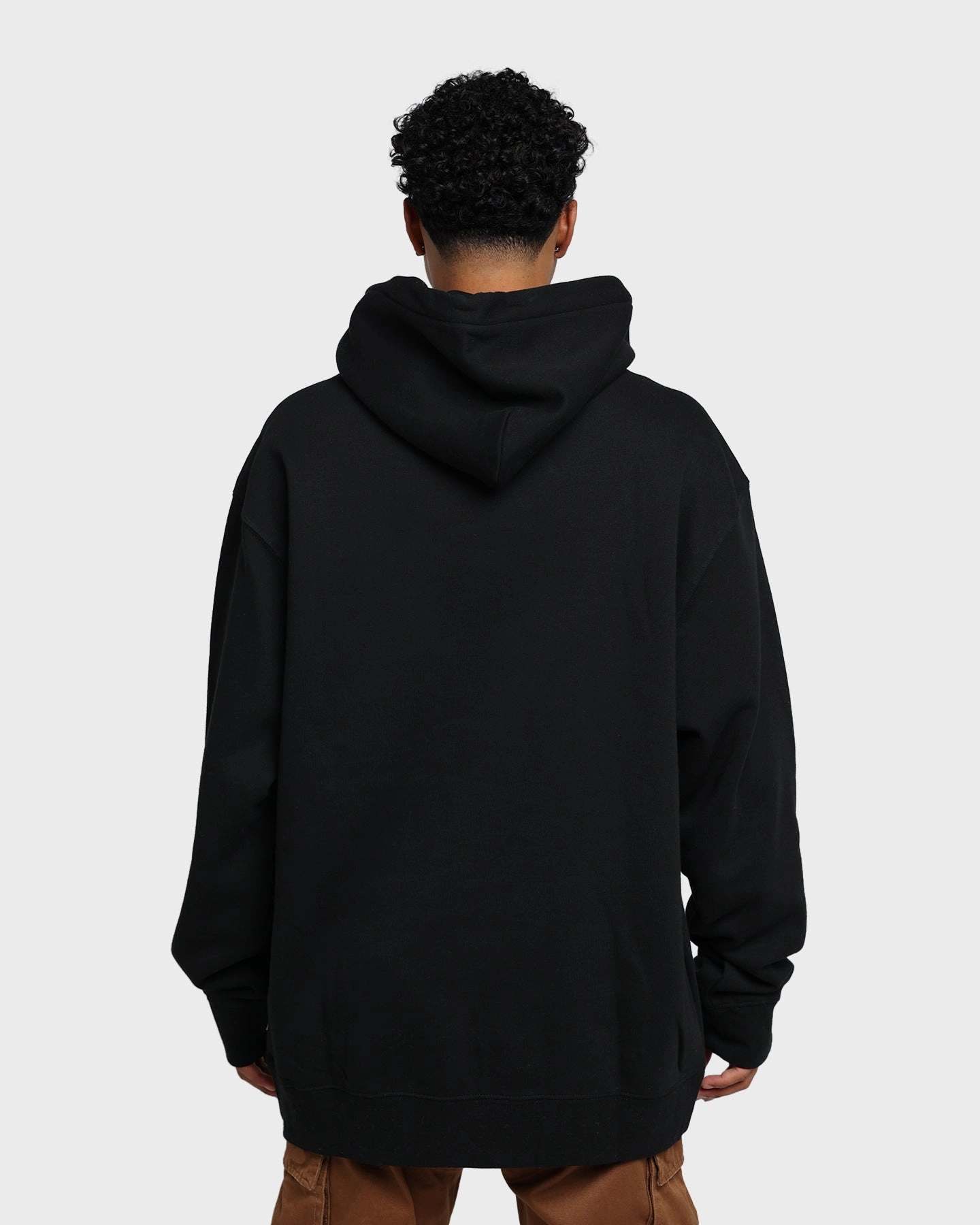 HUF Draft Pick Pullover Hoodie Black Reinforced Seams Portray