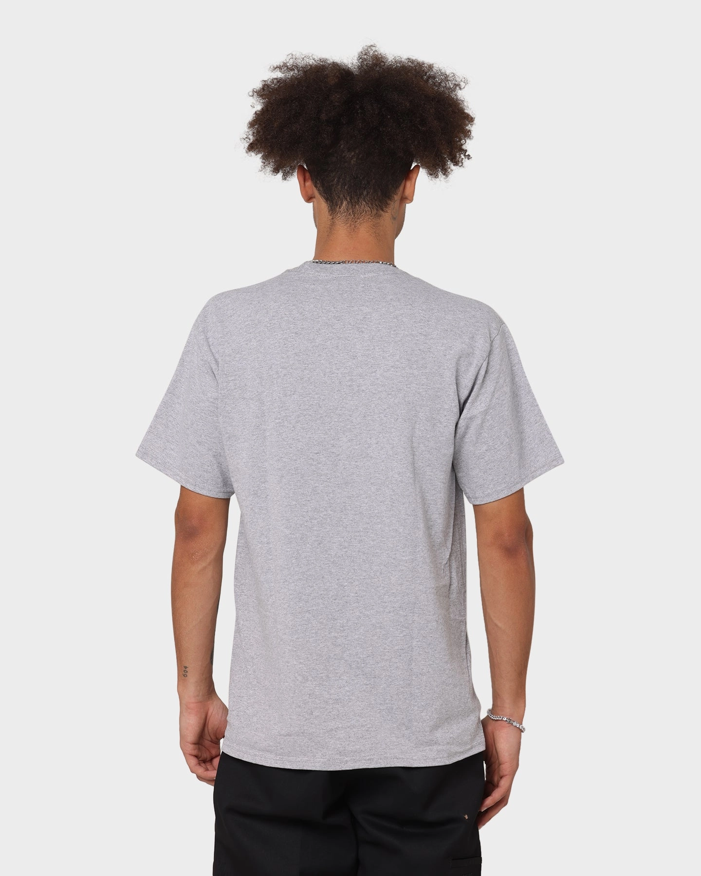Best Seller Structured silhouette Huf Essentials OG Logo T-Shirt Grey Heather