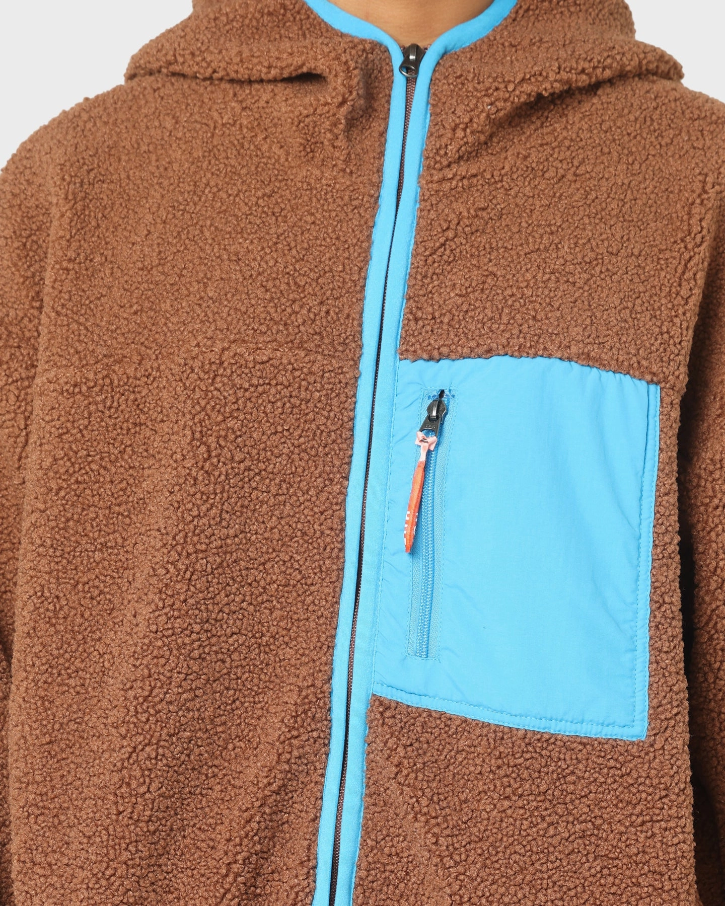 HUF Fort Point Sherpa Jacket Dust Brown Neutral