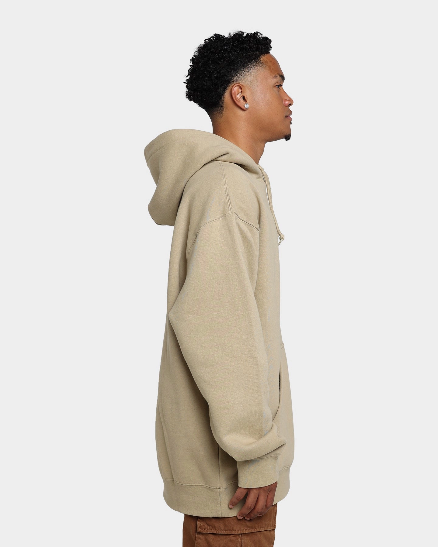 Soft Interior Lining HUF Righteous Pullover Hoodie Tan