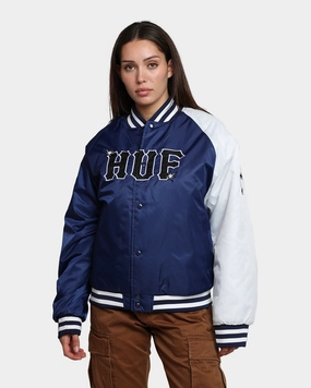 suitable for anniversaries Signal HUF Satin Baseball Jacket Navy