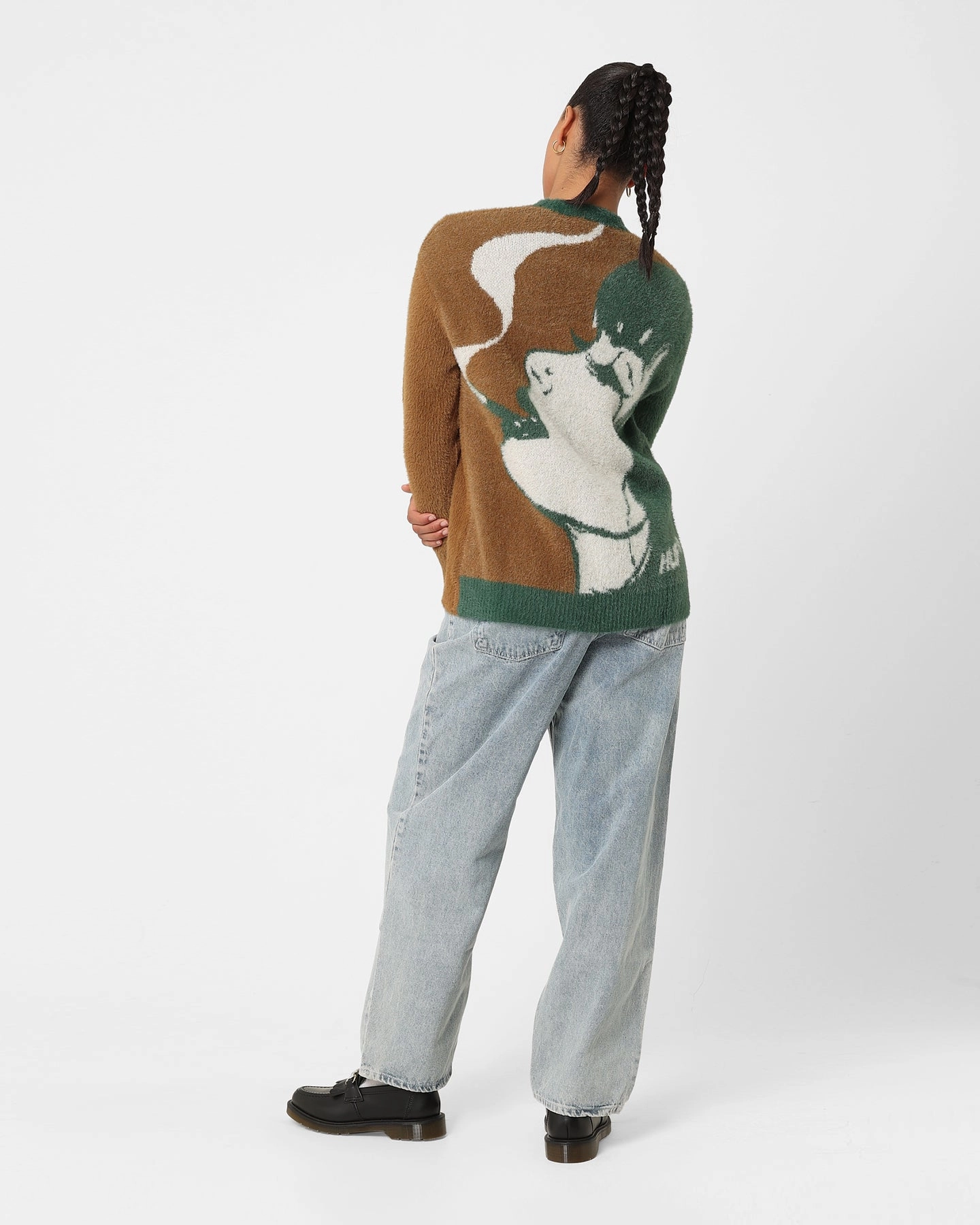 MultiPocketDesign Razor HUF Women's Feels Good Cardigan Brown