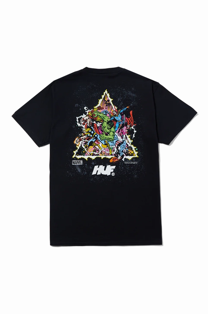 Stylish Wearable HUF x Avengers Cosmic Assemblage SS Tee