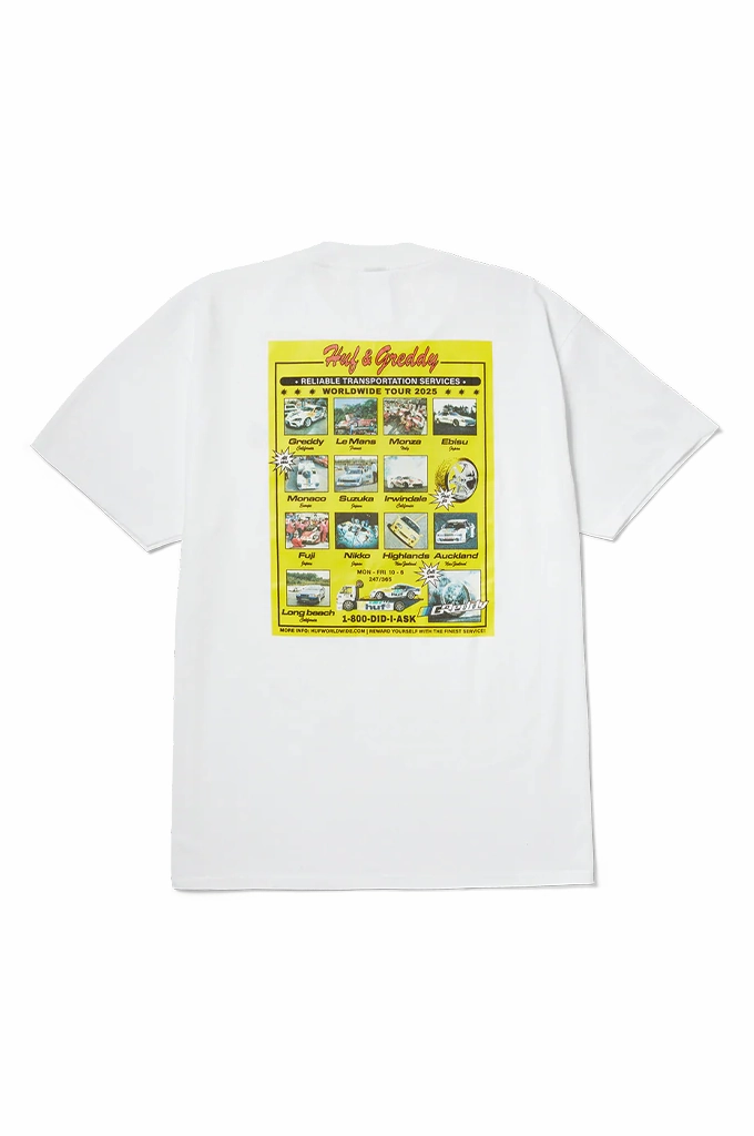 Daily Trend Look HUF x GReddy Tour Tee