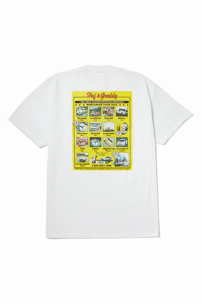 Comfy Casual Wear HUF x GReddy Tour Tee