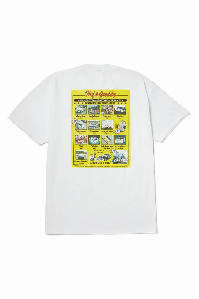 Silk combination GentleWashResistance HUF x GReddy Tour Tee