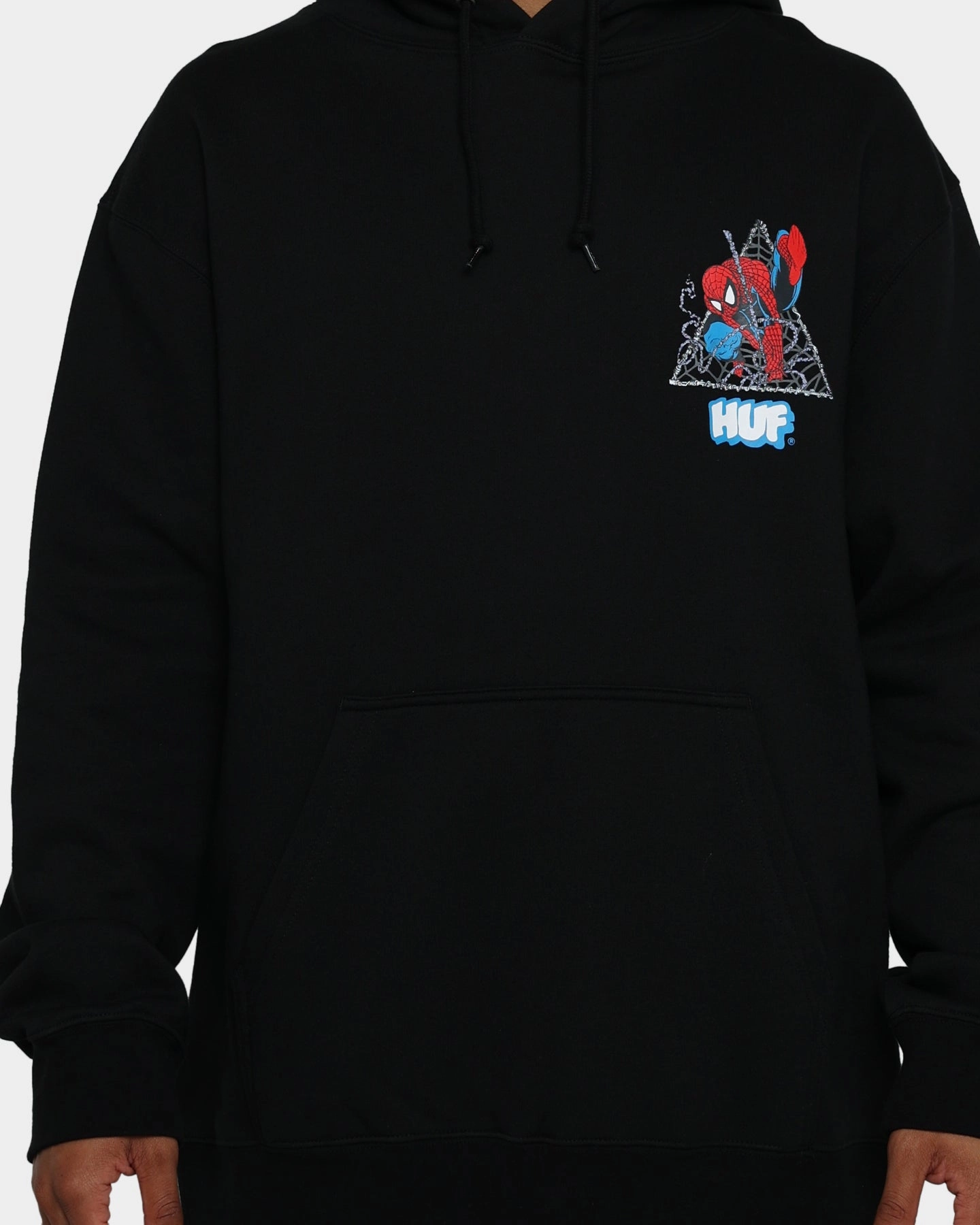 Slim-fit HUF X Marvel Thwip Triangle Pullover Hoodie Black
