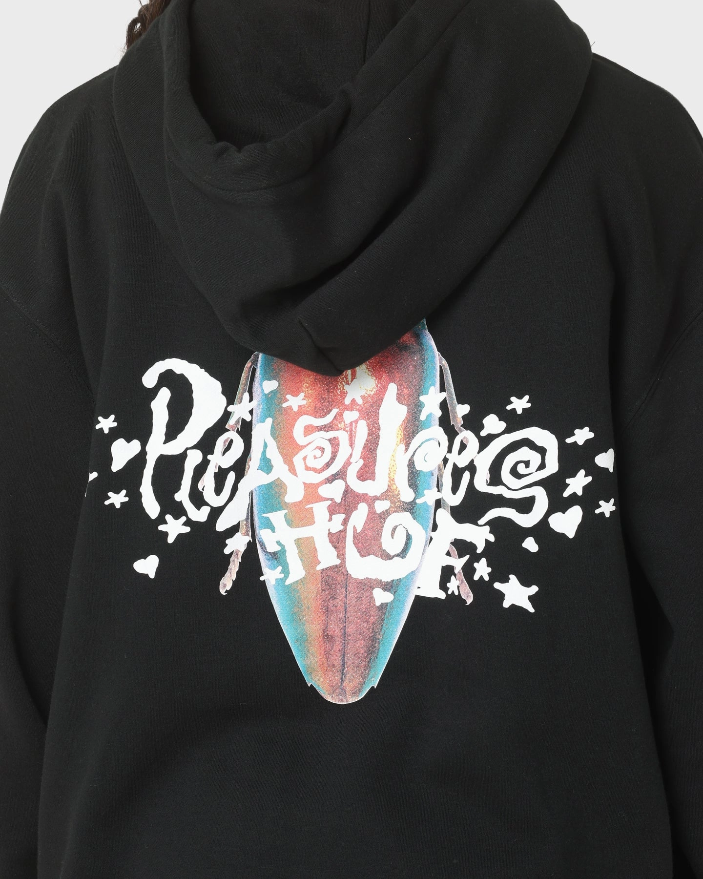 All Season HUF X Pleasures Beetle Pullover Hoodie Black