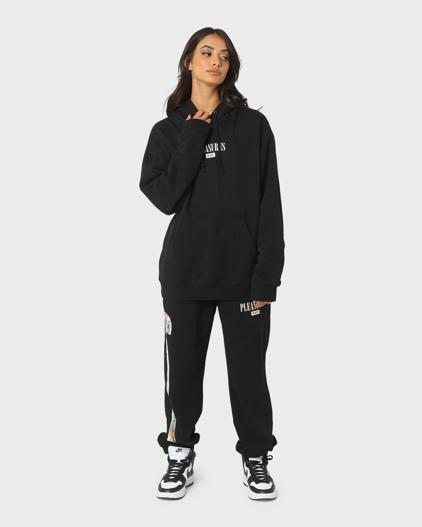 Thermoregulating Insulation HUF X Pleasures Beetle Pullover Hoodie Black