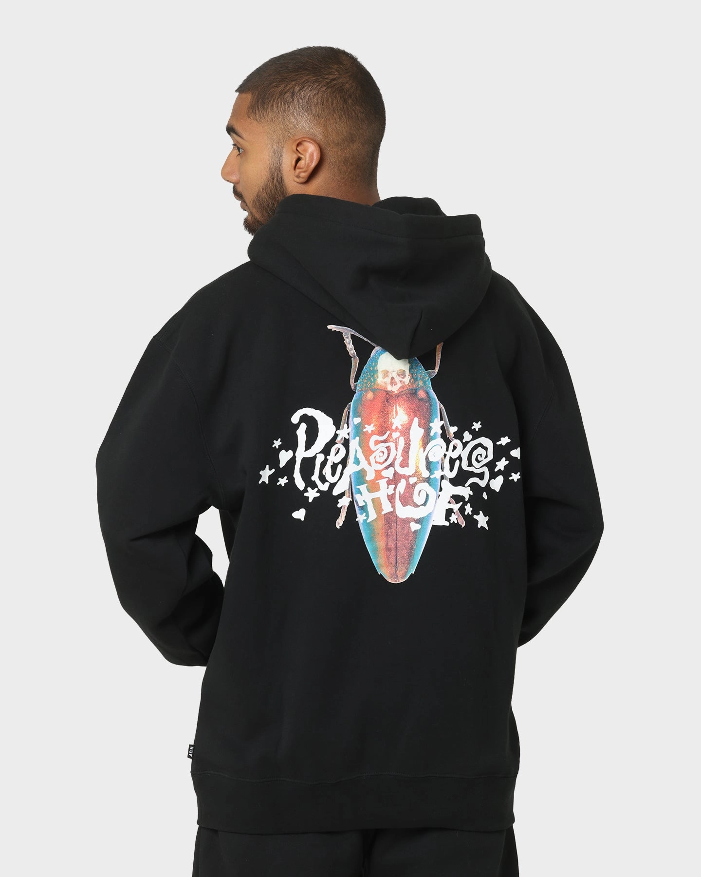 HUF X Pleasures Beetle Pullover Hoodie Black Feedback