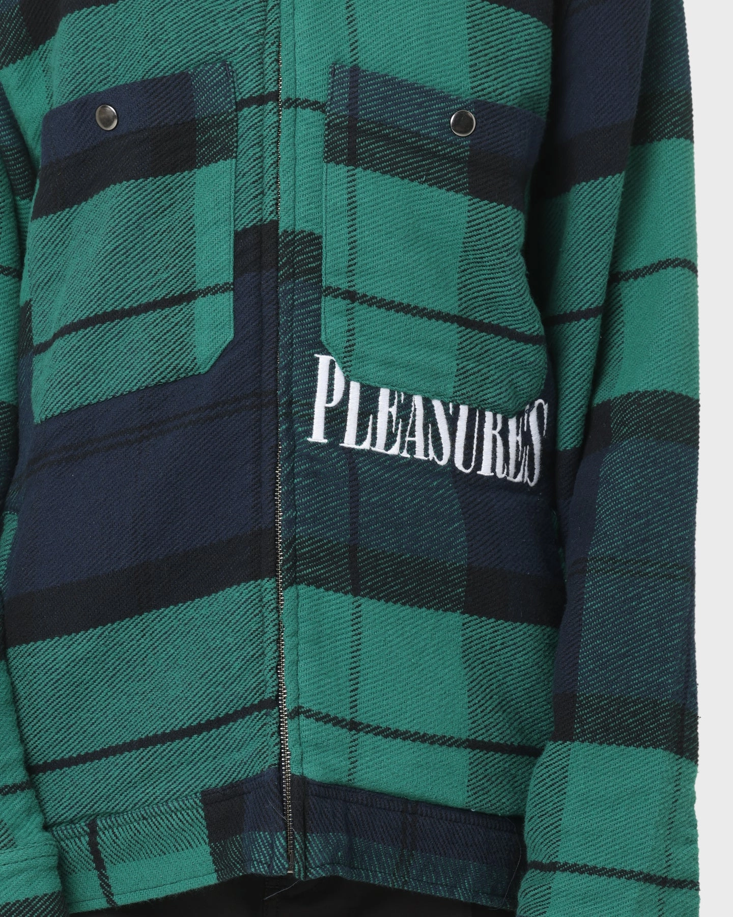 Adult Hear HUF X Pleasures Blackwatch Work Jacket Navy