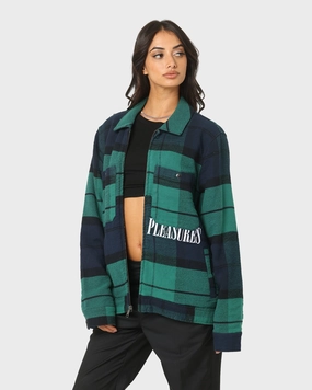 Perspective HUF X Pleasures Blackwatch Work Jacket Navy
