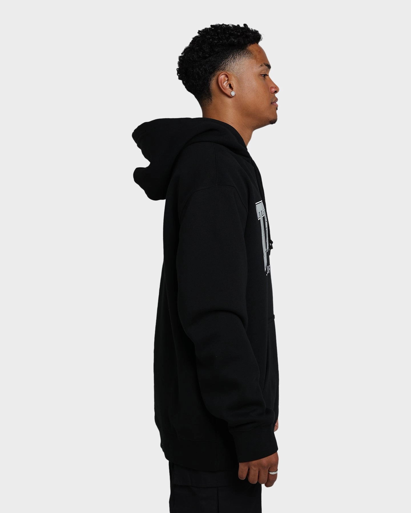 HUF X Thrasher Bayview Pullover Hoodie Black Gel Packable Feature