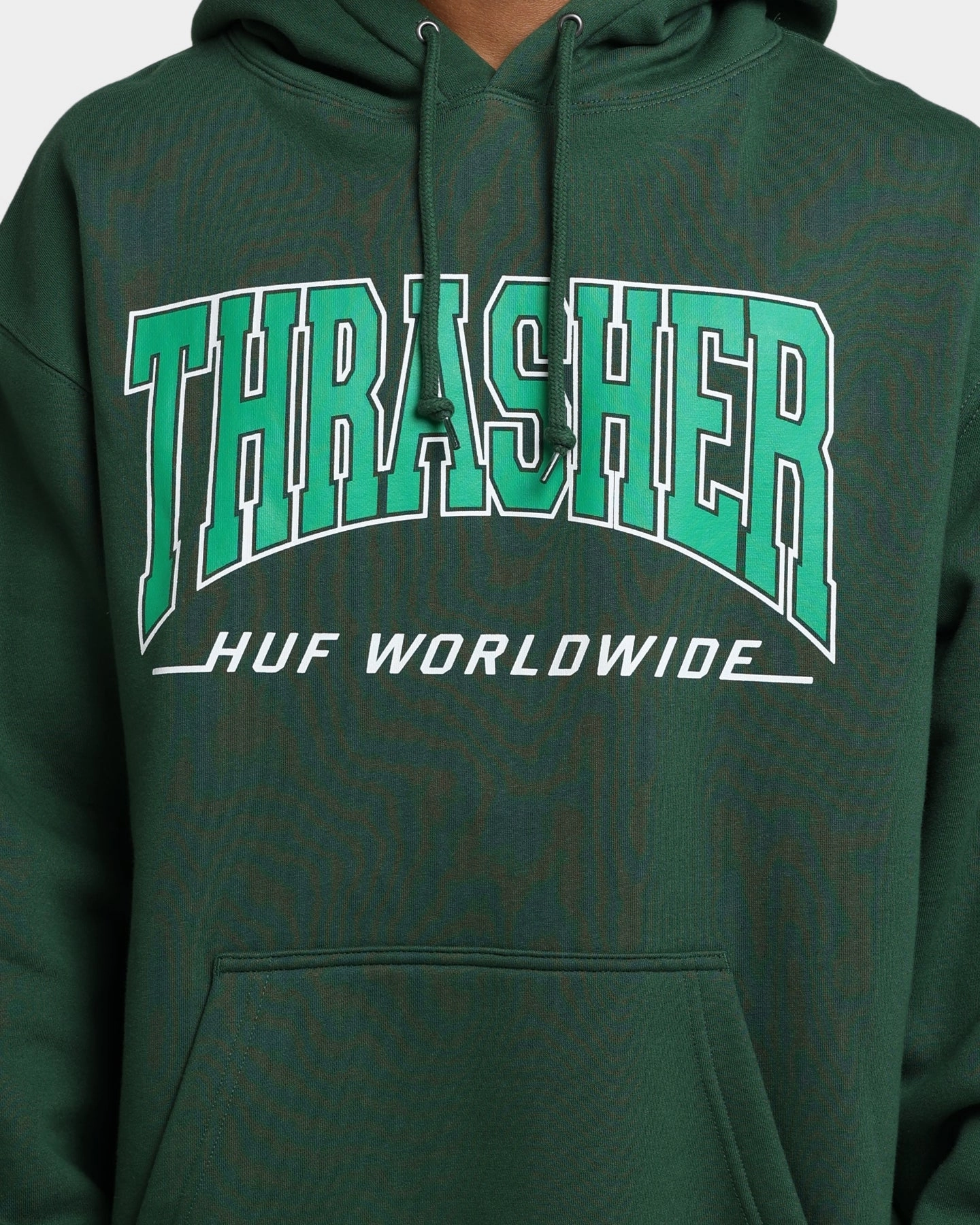Classic Jacket HUF X Thrasher Bayview Pullover Hoodie Forest Green