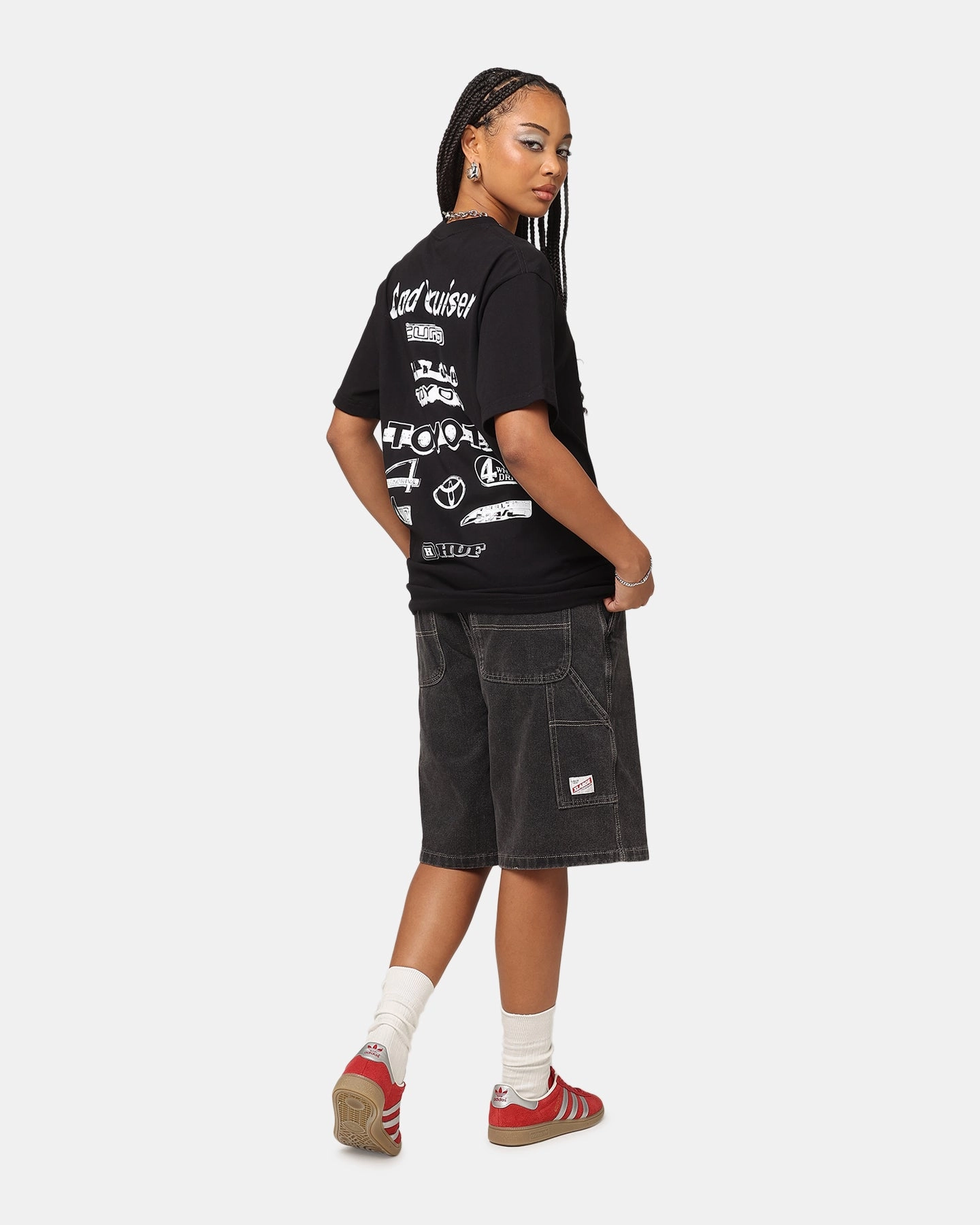Huf X Toyota Rosetta T-Shirt Black Comfy Layering Formal Occasion
