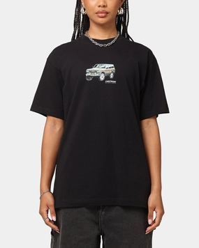 NonRestrictiveCut Anti Odor Treatment Huf X Toyota Rosetta T-Shirt Black