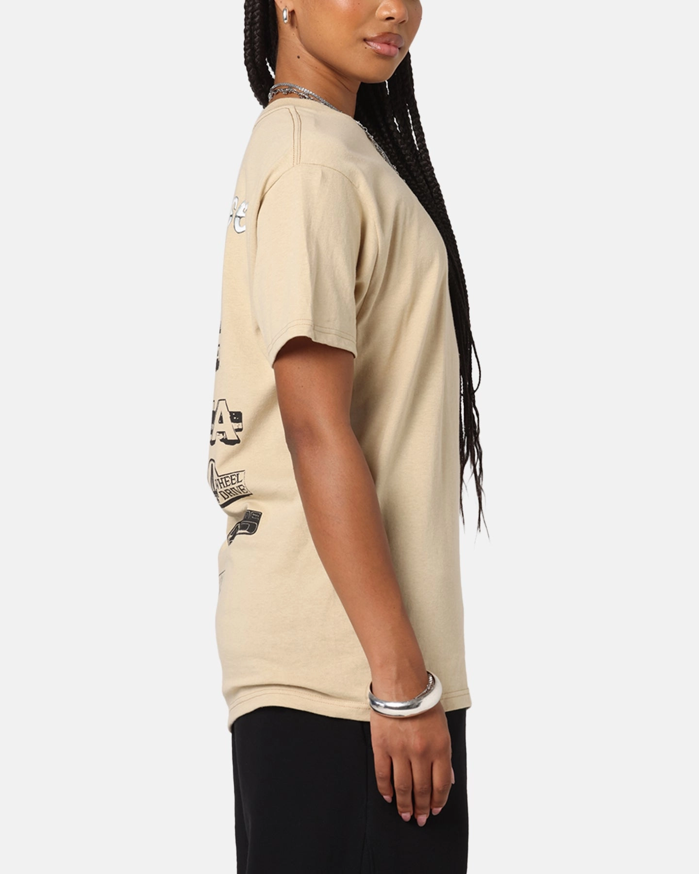 Washable fabric Fun and Comfortable Huf X Toyota Rosetta T-Shirt Sand