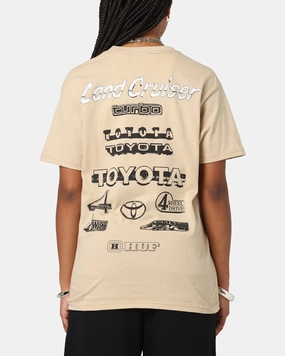 Fashionable Option Cozy Layering Huf X Toyota Rosetta T-Shirt Sand