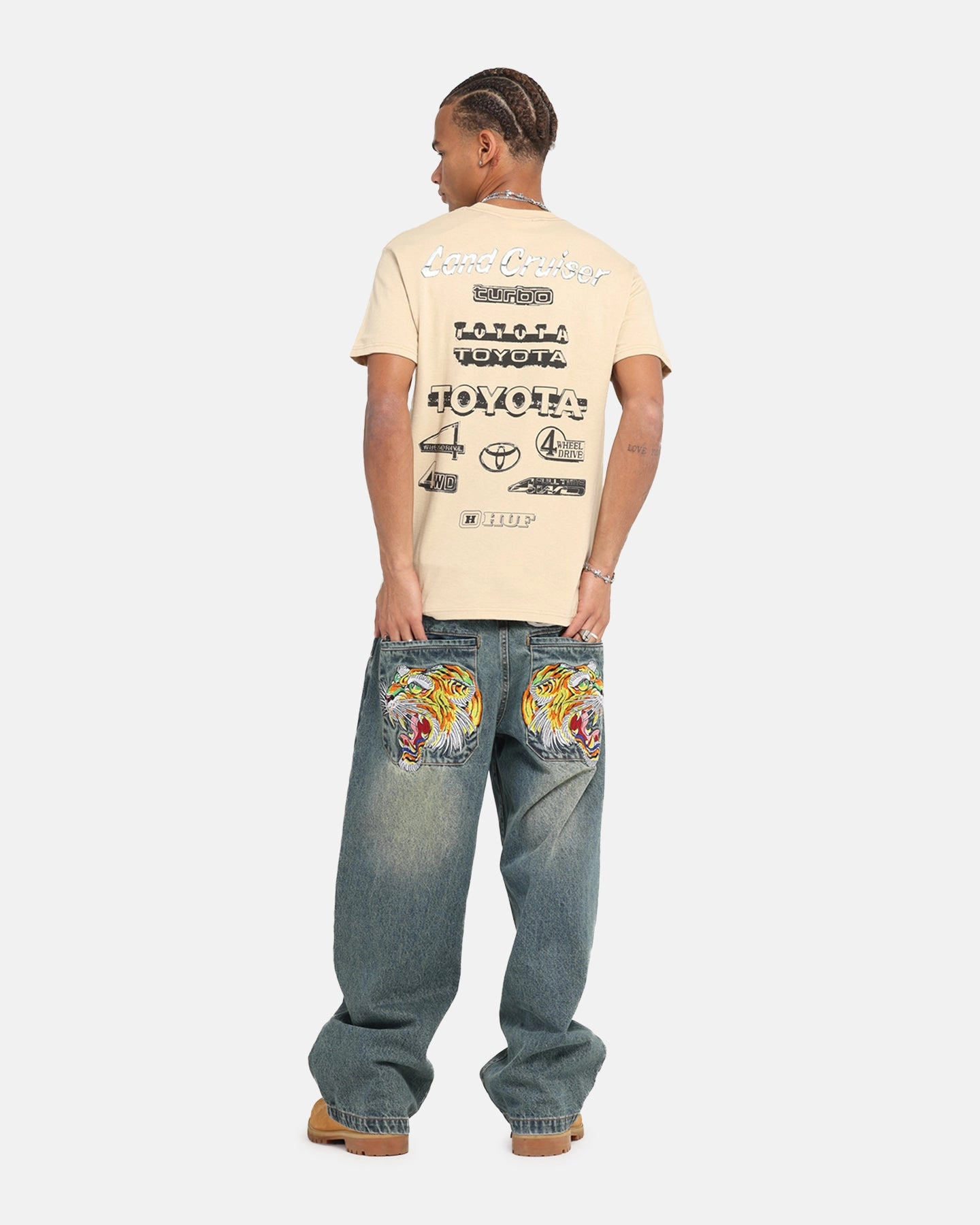 Huf X Toyota Rosetta T-Shirt Sand Modern Layer