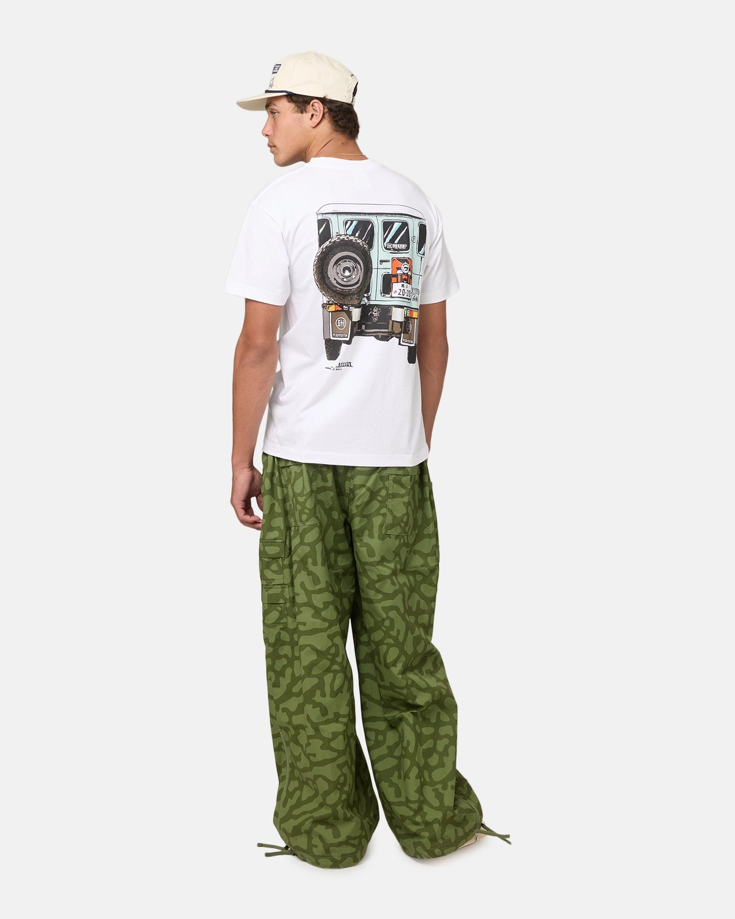Huf X Toyota Sixties T-Shirt White Seasonal Smart Comfortable Layering