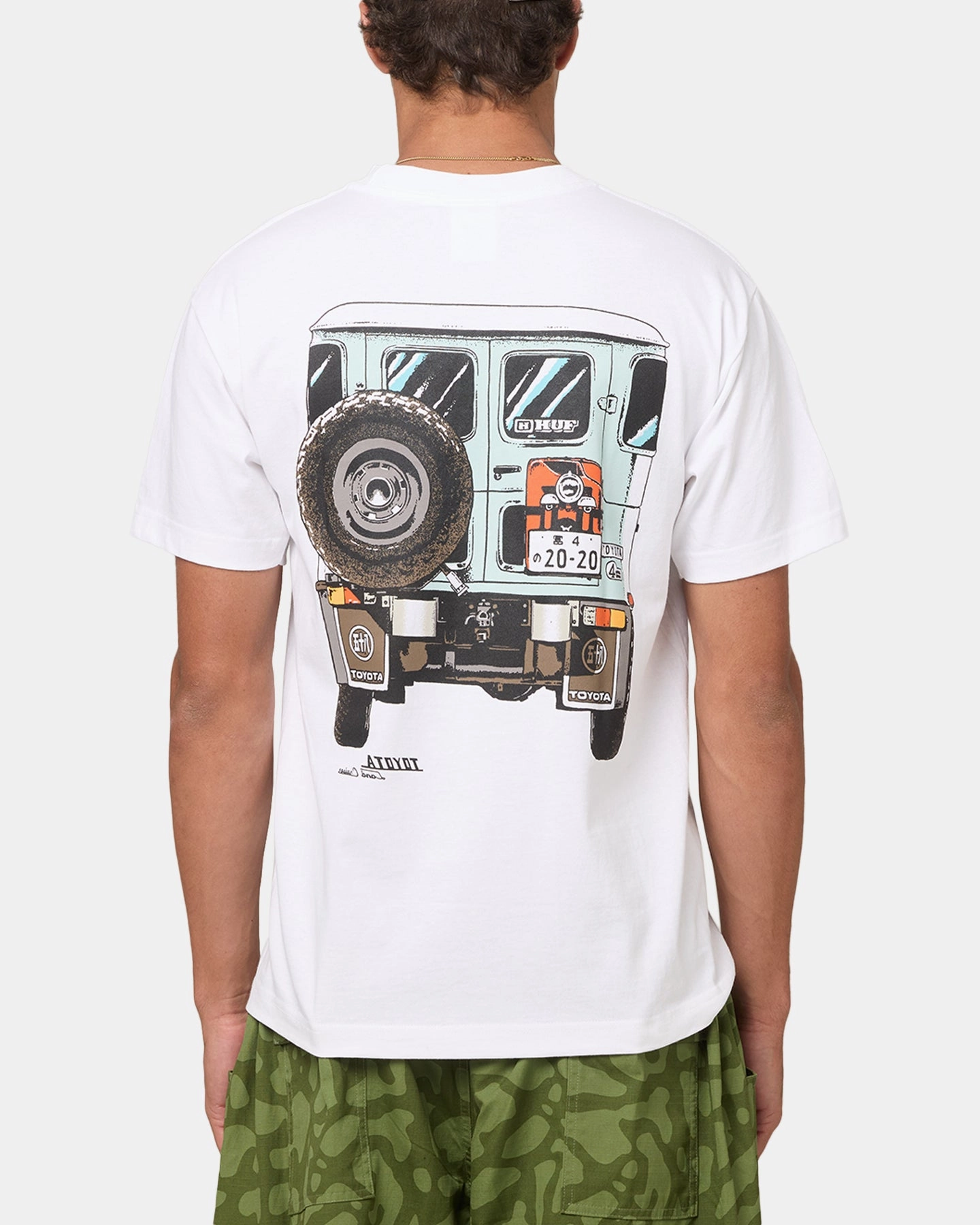Huf X Toyota Sixties T-Shirt White Cozy And Warm