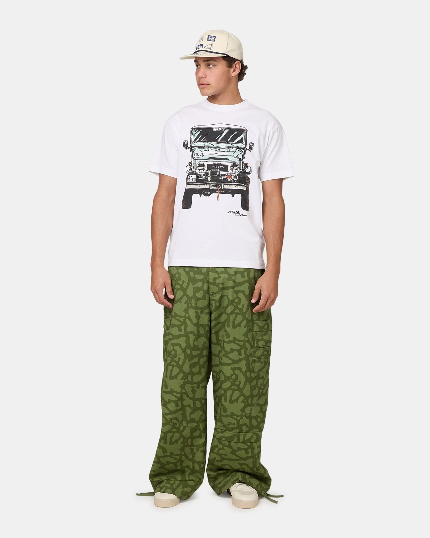 quick-drying Huf X Toyota Sixties T-Shirt White