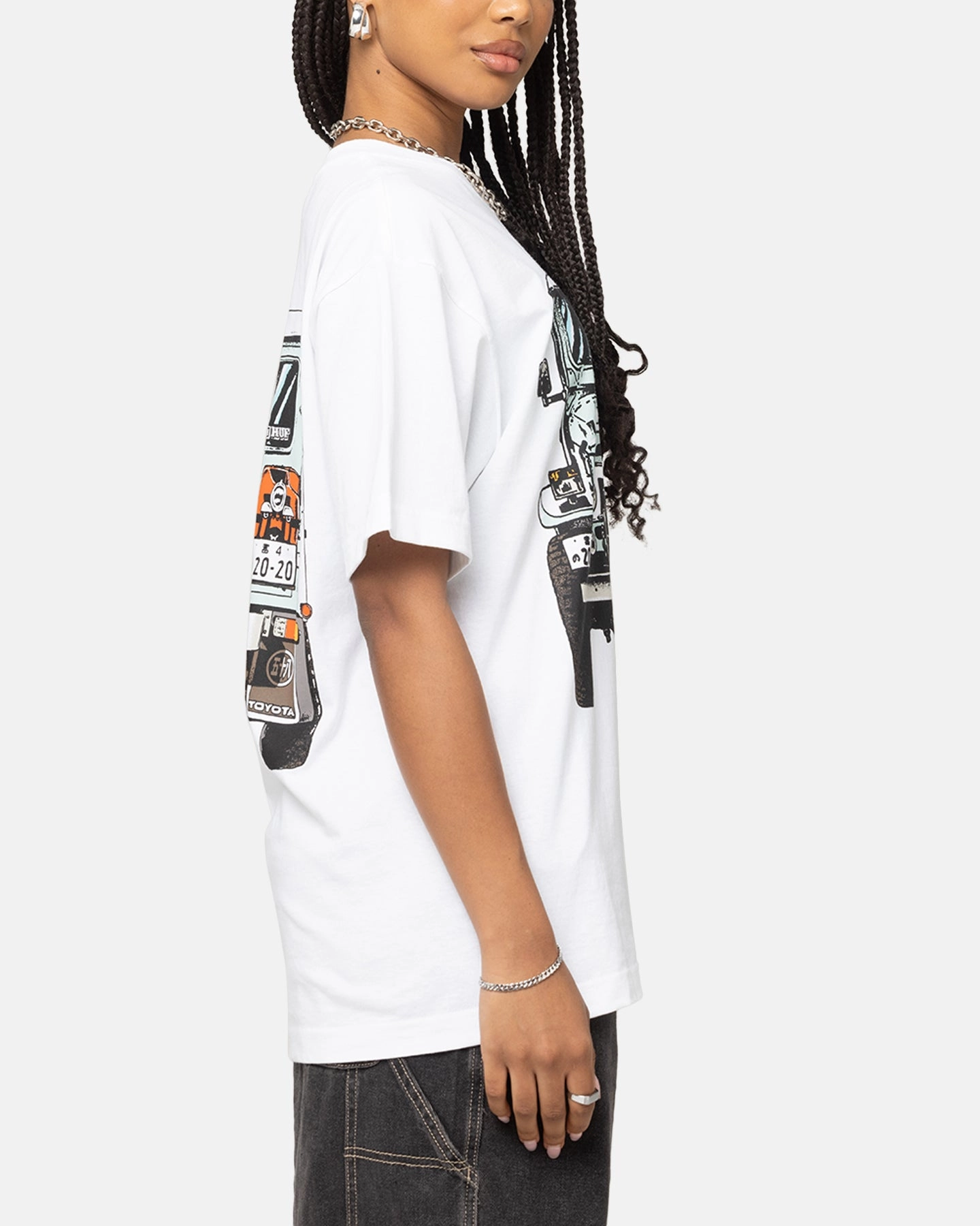 Huf X Toyota Sixties T-Shirt White Plus size confidence