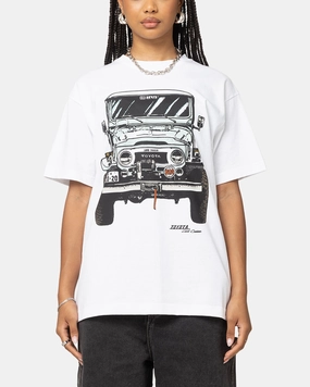 Soft and Cozy Huf X Toyota Sixties T-Shirt White