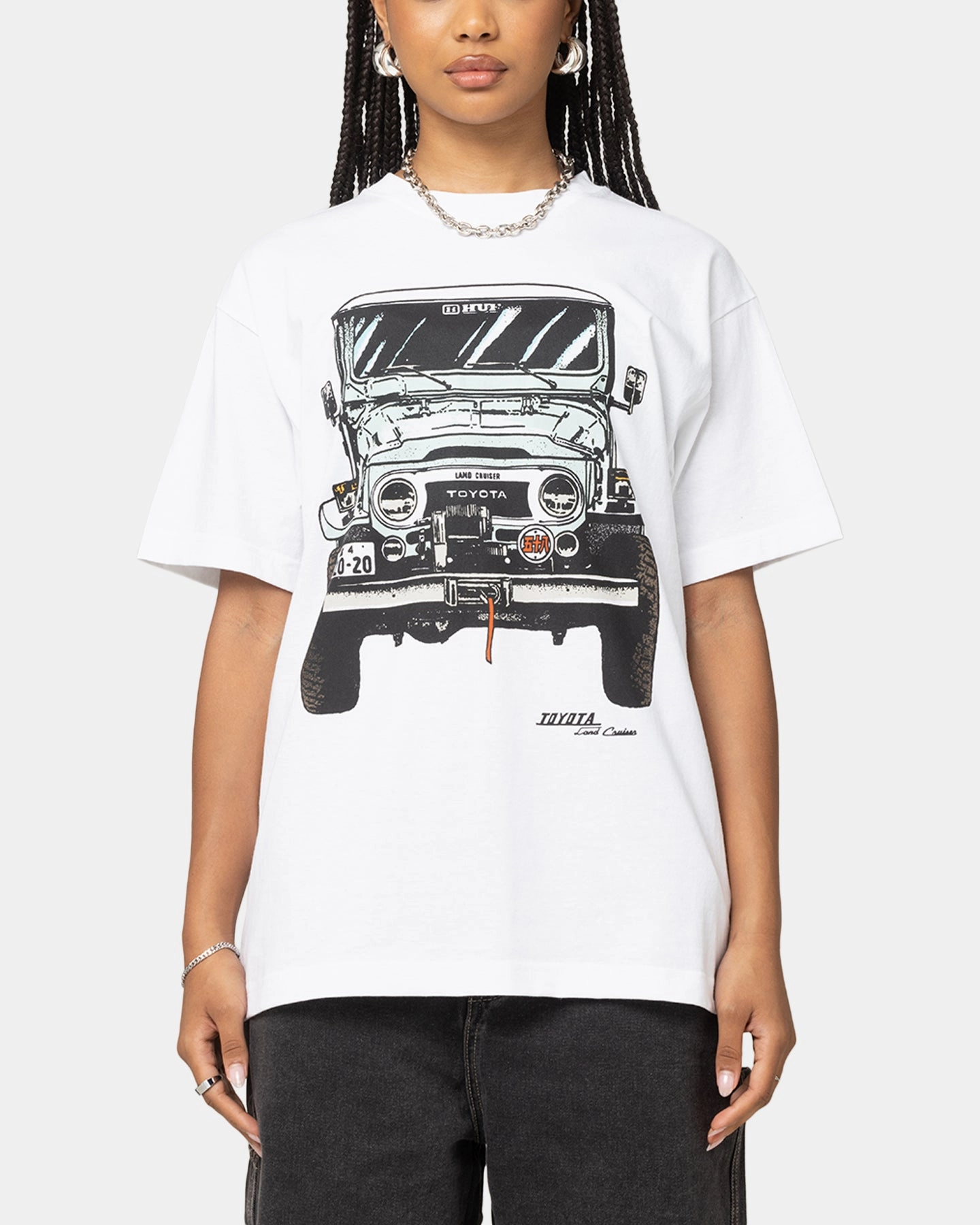 Soft and Cozy Huf X Toyota Sixties T-Shirt White