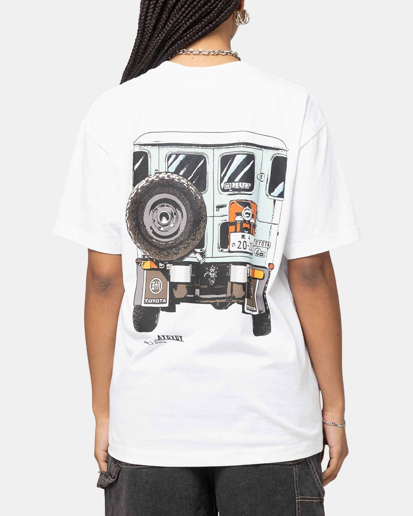 Breathable touch Sporty Layer Huf X Toyota Sixties T-Shirt White