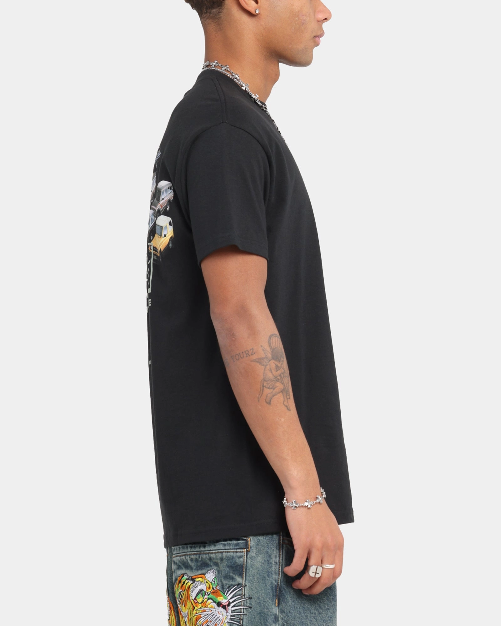 Huf X Toyota Timeline T-Shirt Black/White Customer Favorite Relaxed Everyday Wear