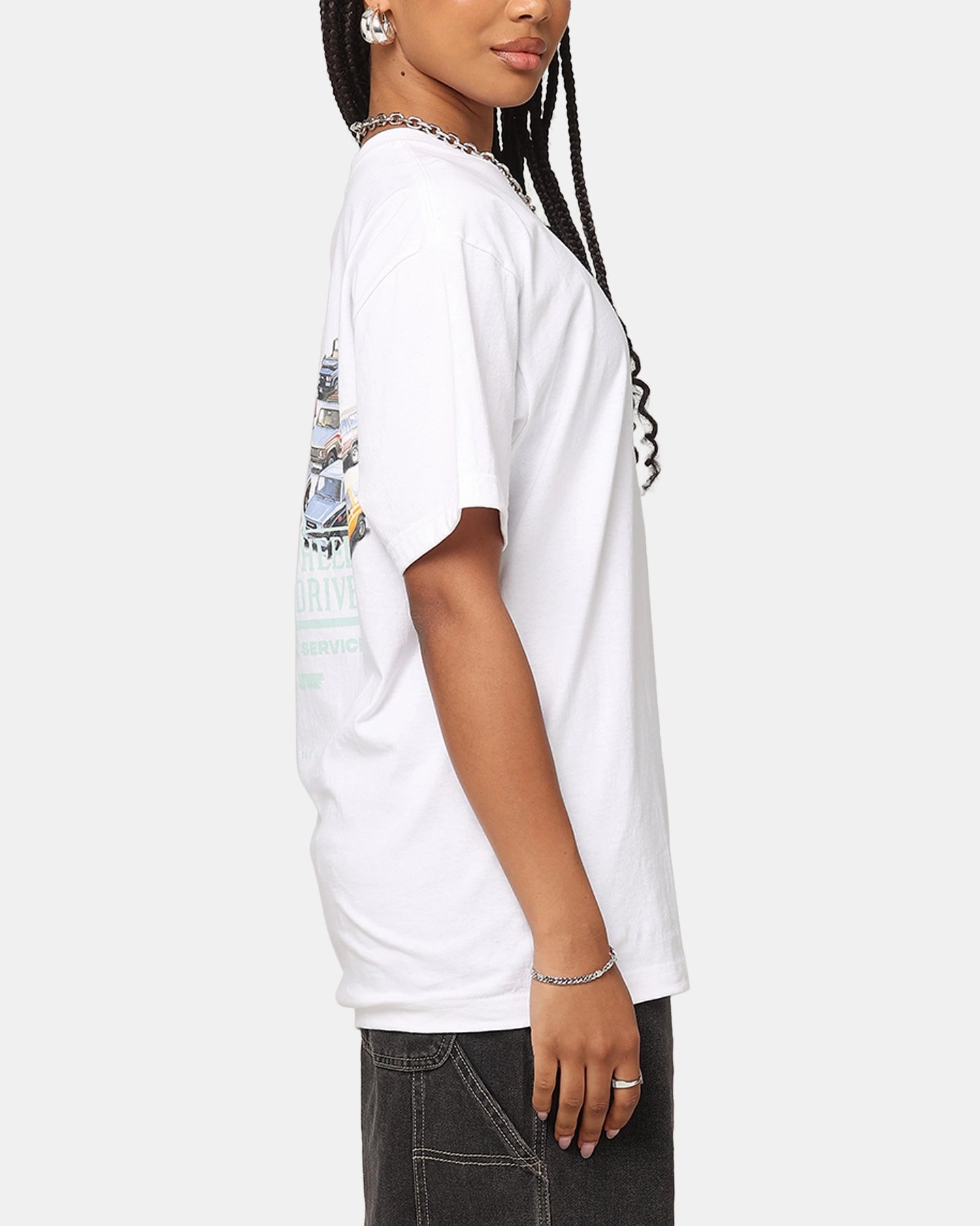 Compact Stitch Pattern Huf X Toyota Timeline T-Shirt White