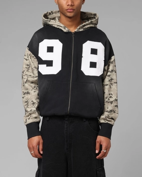 Loiter Cosmos Hoodie Black/Camo train journey Core Style