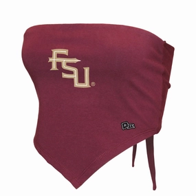 Hype & Vice Women's Stacked FSU Bandana Top - Garnet Adaptive Torso Compression on - road