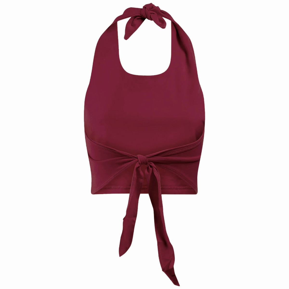 Anti Slip Bands Hype & Vice Women's Unconquered Silhouette Tie Halter - Garnet