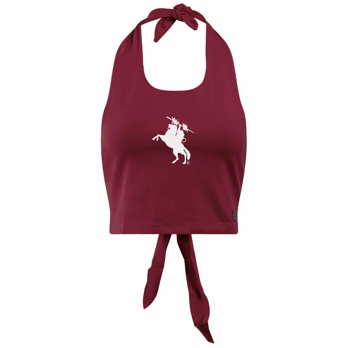 Hype & Vice Women's Unconquered Silhouette Tie Halter - Garnet Interoperable