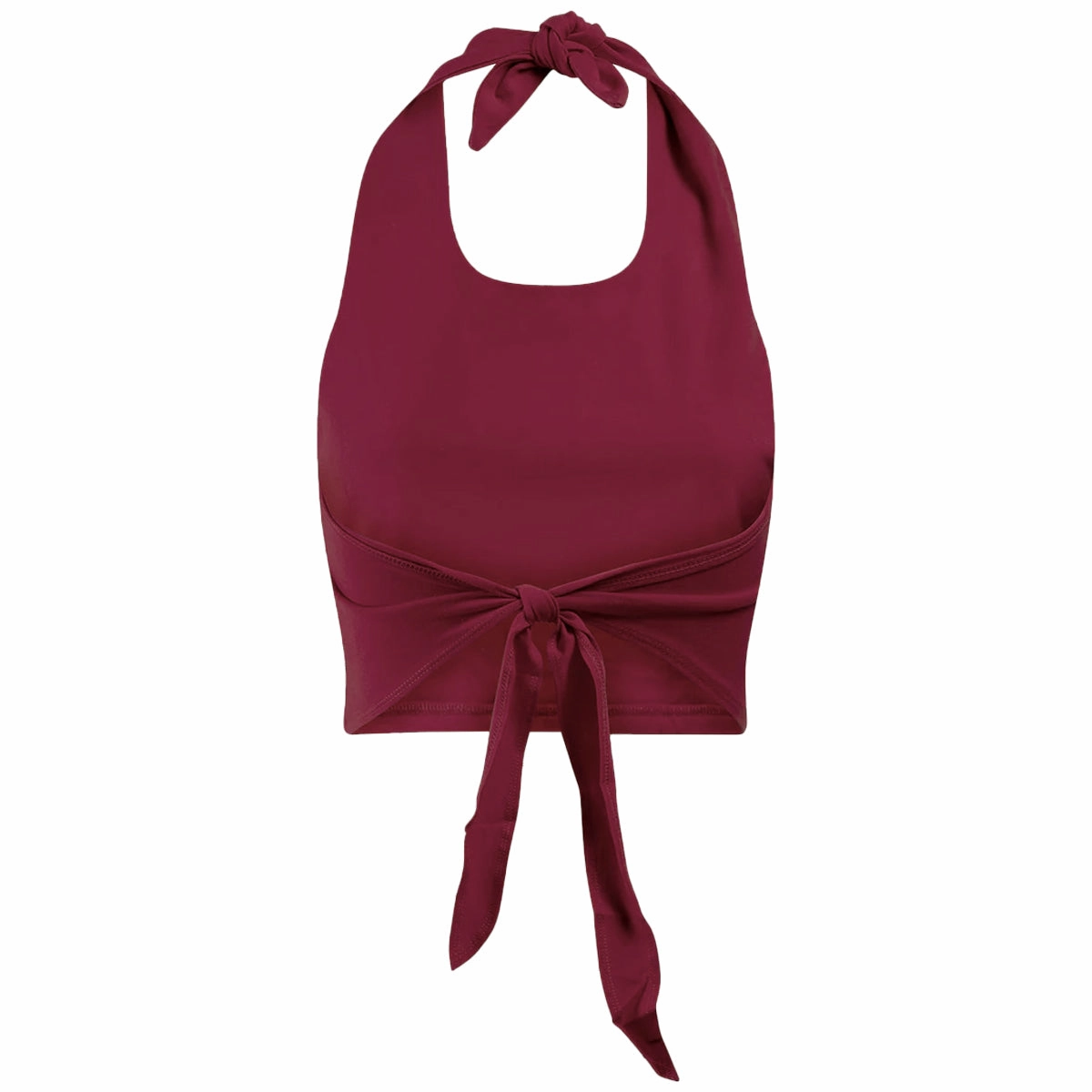 Active Lightness low load - bearing capacity Hype & Vice Women's Unconquered Silhouette Tie Halter - Garnet