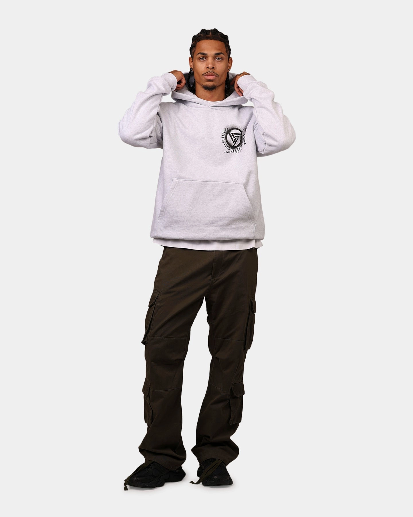 Hypland X Attack On Titan Eldia Hoodie Cement Soft Interior Lining Observe