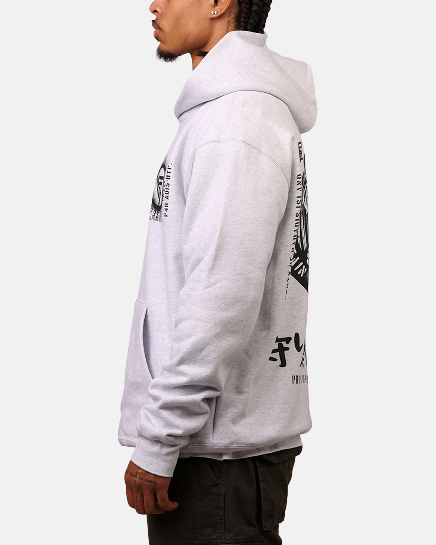 Hypland X Attack On Titan Eldia Hoodie Cement Fedora Stand