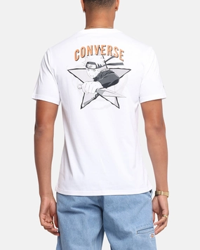 Converse x Naruto Graphic T-Shirt White Sporty Vibe