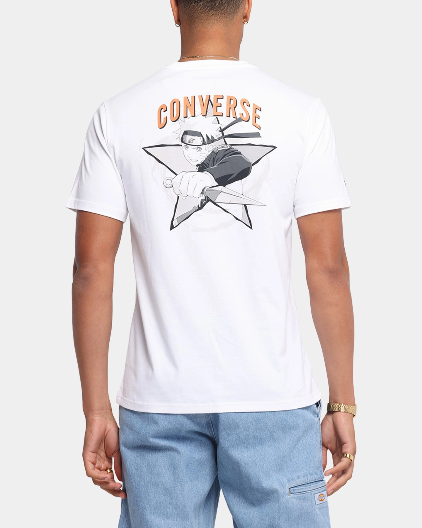 Converse x Naruto Graphic T-Shirt White Sporty Vibe